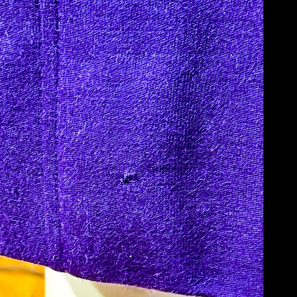 ▪️VTG▪️YVES SAINT LAURENT▪️70's 80's Purple Mod-Style Front Vent Pocket Skirt - Picture 6 of 6